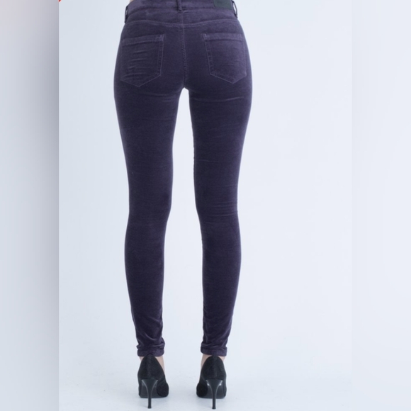 MARC CAIN* German brand premium velvety skinny stretch jeans pants button front - Picture 2 of 14